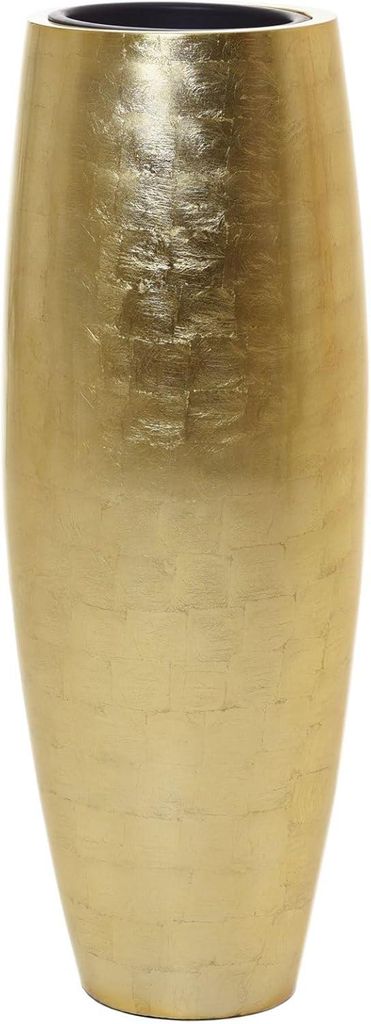 Vaso da terra MAGNUM in fibra di vetro con foglia d'oro Immagine del prodotto 