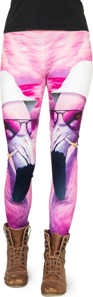 cosey - Flamingo Line -Leggins (Einheitsgröße) - Design Flamingo Las Vegas