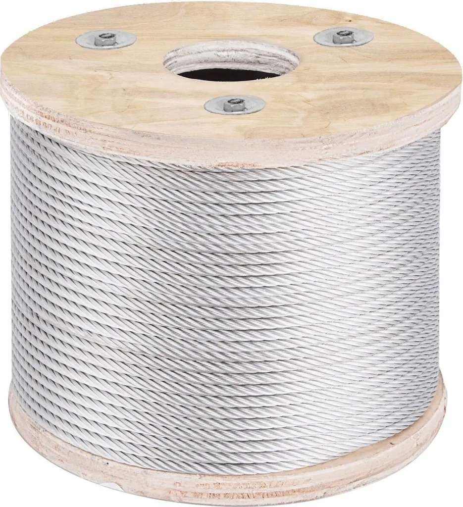 Câble Métallique 7x19 en Inox 304 pour Garde-corps et Rambarde de Terrasse