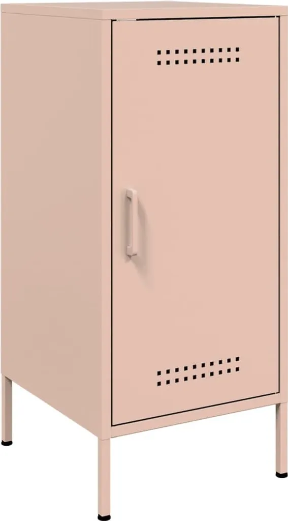 Credenza Rosa SYFAX Acciaio 36x39x79 cm | Mobiletto Industrial Moderno