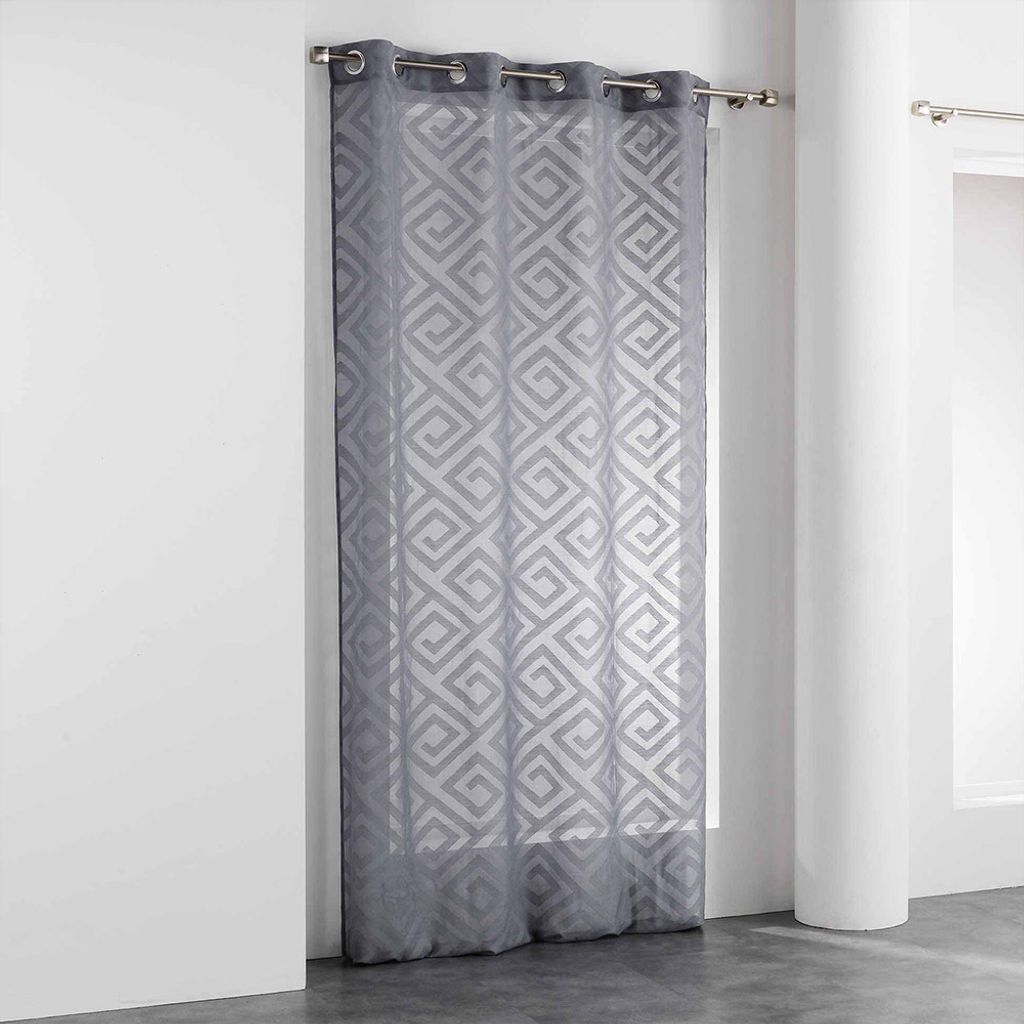 Voile Vorhang 140 cm x 240 cm Lacona Mäander