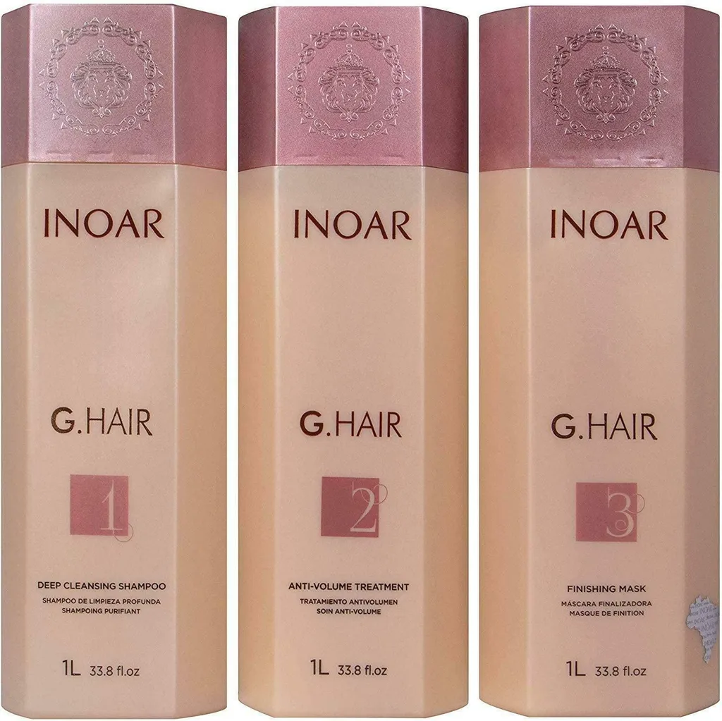 Kératine INOAR G-Hair Lissage Brésilien Haute Performance - Kit de 3L