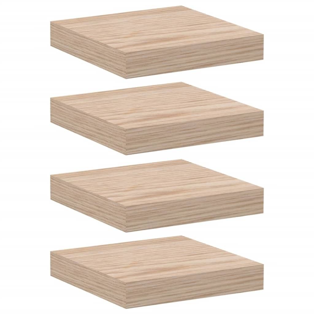 vidaXL Plávajúca polica 4 ks 23x23,5x4 cm materiál na báze Obrázok produktu 