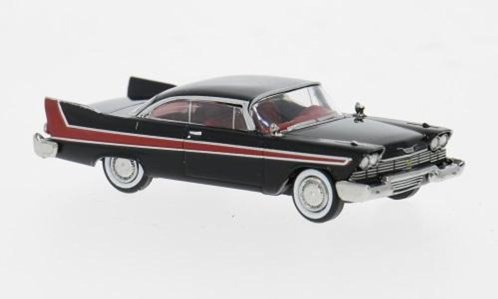 Brekina PKW Plymouth Fury, schwarz/rot 19682