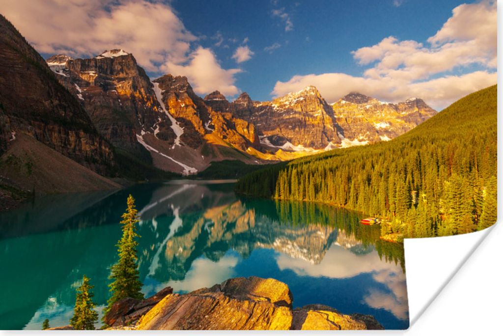 MuchoWow Poster Sonnenaufgang im Banff National Park in Nordamerika 60x40 cm - Schlafzimmerdekoration