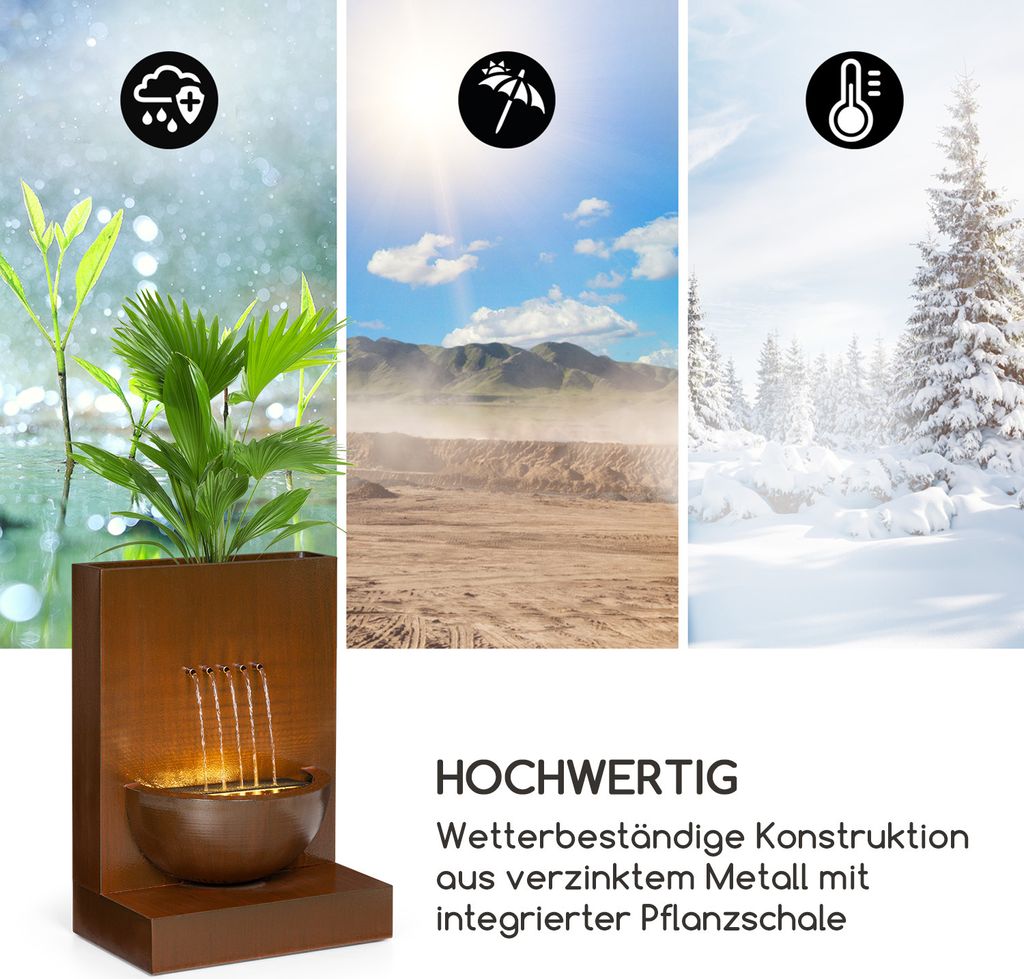 Blumfeldt Windflower Gartenbrunnen, Leistung: 11 Watt, Produktbild 7
