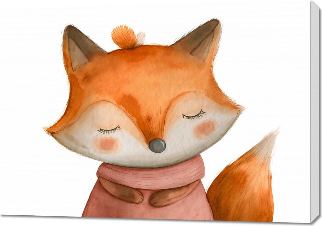 Bild 100x70cm Zauberhafter Fuchs