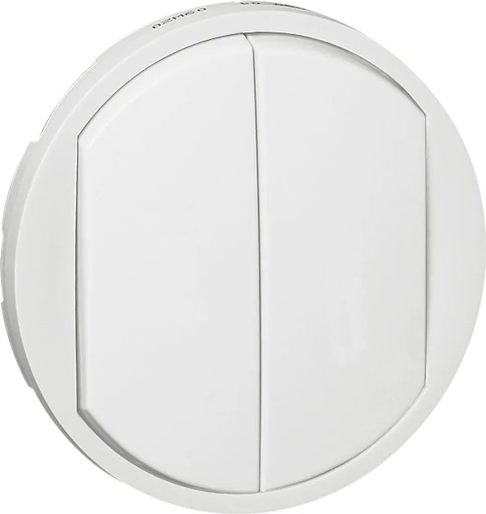 Legrand 068002 Céliane Bianca - Coprimozzo Doppio Pulsante per Casa