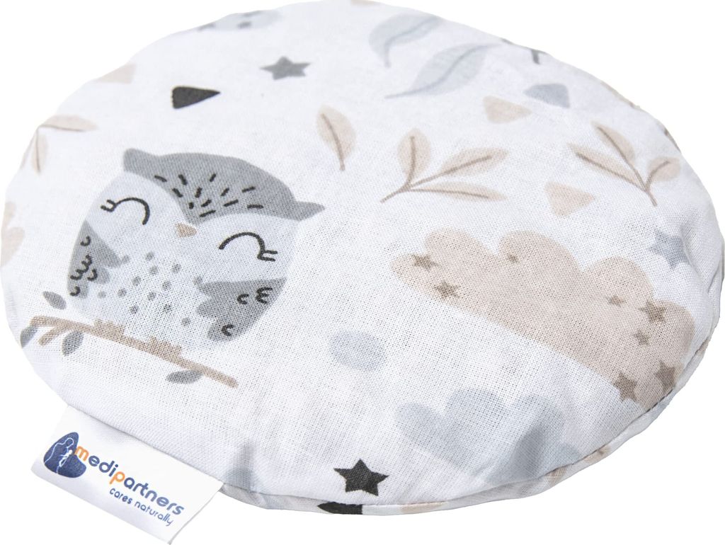 Kirschkernkissen, Wärmekissen, Körnerkissen für Babys 180g rund 15cm Lichtung