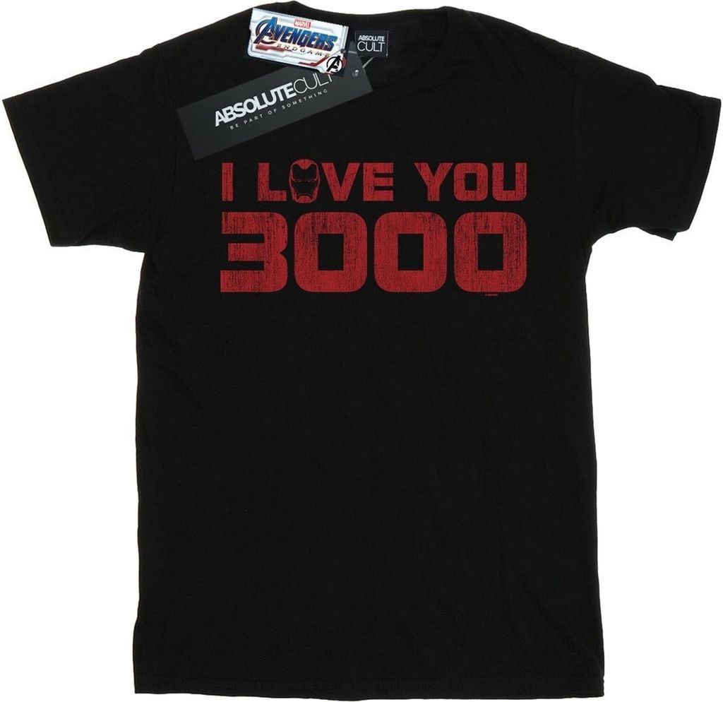 Marvel - "Avengers Endgame I Love You 3000" T-Shirt für Herren BI9316 (3XL) (Schwarz)