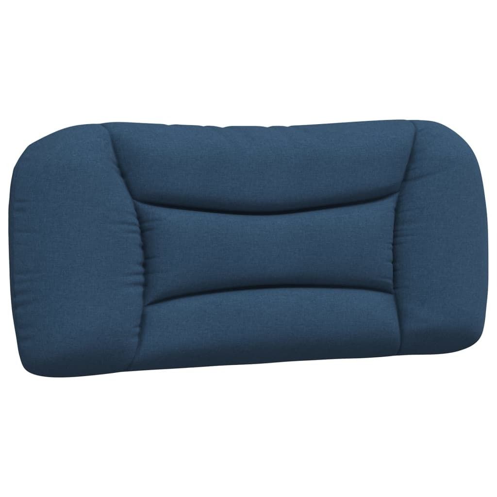 Kopfteil-Kissen "Hvar" Blau 90 cm Stoff