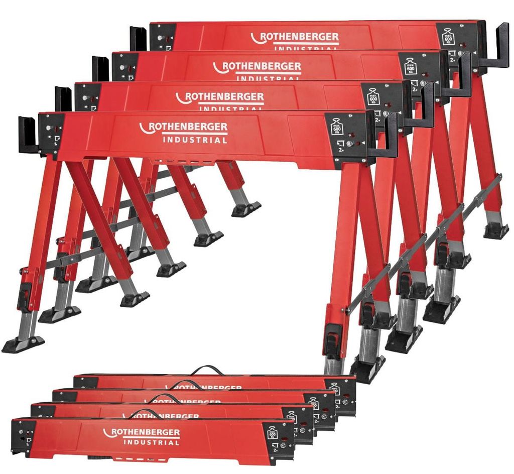 ROTHENBERGER Industrial Falt Arbeitsbock, 4er-Set - Produktbild 