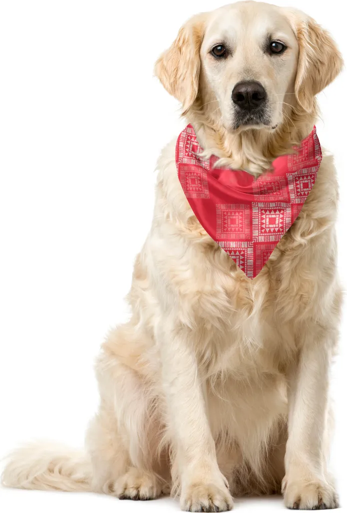 ABAKUHAUS Bandana Pet Azteca 40x40 - Outfit Cane Alta Qualità