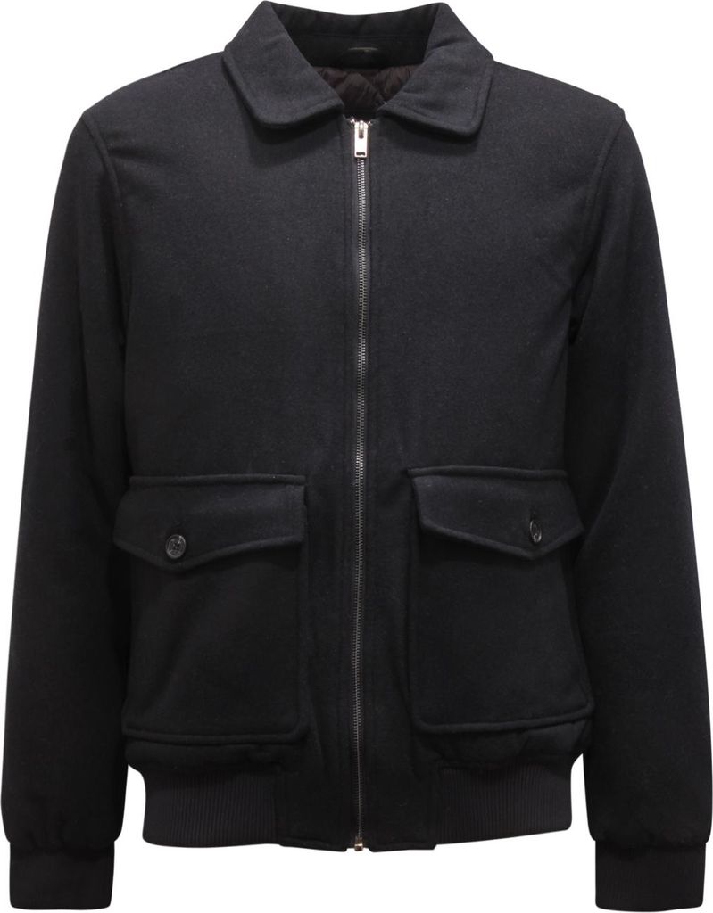 5418Az Giubbotto Uomo Impure Man Wool Blend Padded Jacket Blue