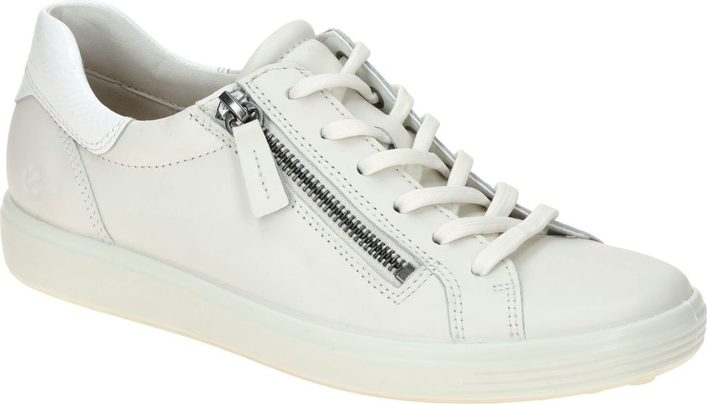 Ecco SOFT 7 Damenschuhe - sportliche Schnür- Halbschuhe weiß NEU