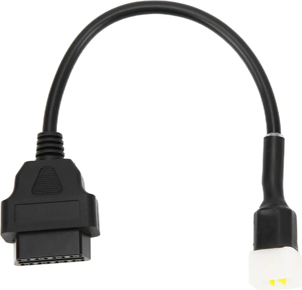 adattatore diagnostico OBD2 a 6 pin, in plastica, strumento per la rilevazione dei guasti del motore, ricambio per moto Delphi