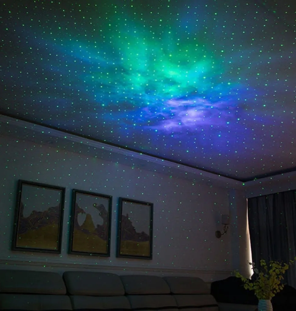 Lampe Projecteur Galaxy Aurora à LED avec Télécommande et Effets Boréals