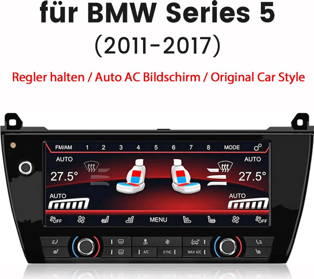Touchscreen Auto Klimaanlage Heizung Klima Bedienfeld Für BMW 5 Serie 2011-2017