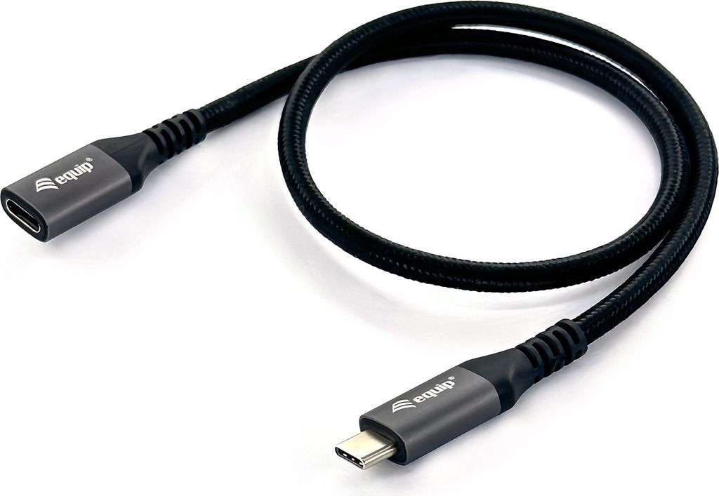 Przedłużacz Equip USB 3.2 Gen 2 C do C, M/F, 0,5 m, 4K/60 Zdjęcie produktu 