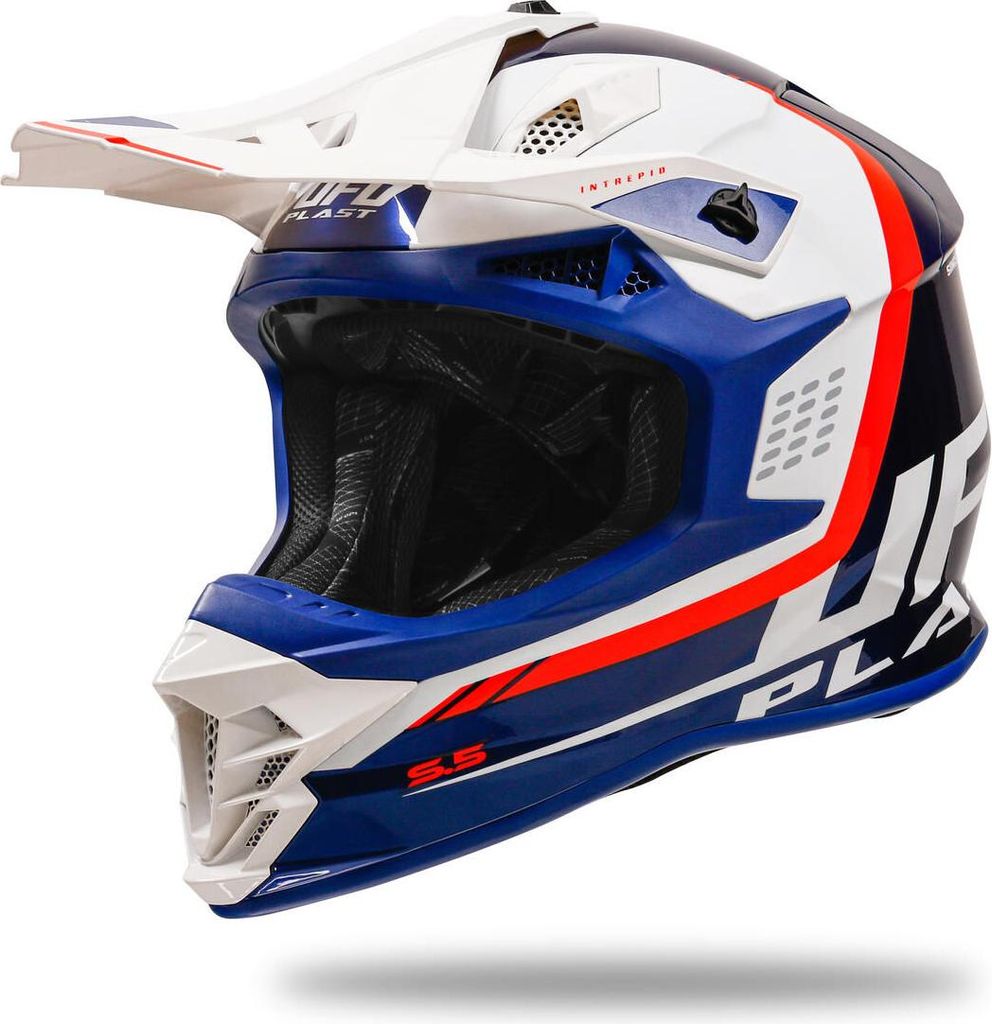 UFO Plast Crosshelm Intrepid Helm Interpid S Blau Weiß