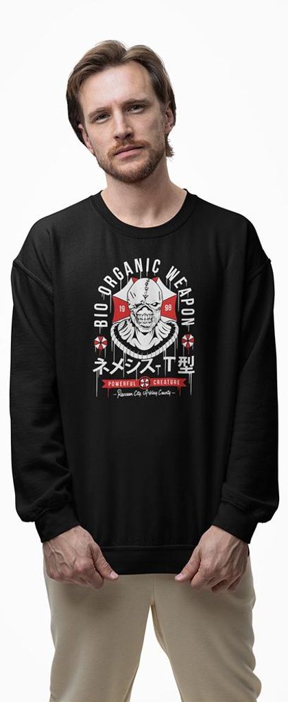 D&B Design Uni Pullover SWMO00046 Resident Evil Schwarz-Größe 2XL