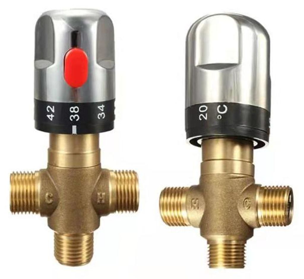 Standard Thermostatic 1/2 Ceramic Cartridge Faucet Mixed Water Temperature Control Steuerventil Bathroom Accessories 1pc