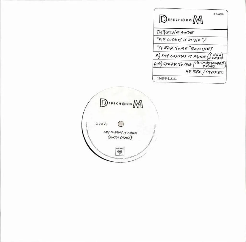 Depeche Mode My Cosmos Is Mine Vinyle 12 Remixes Son Haute Fidélité