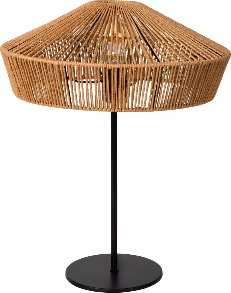 Lampe à poser design en rotin bicolore Yunkai Lucide - Culot E27