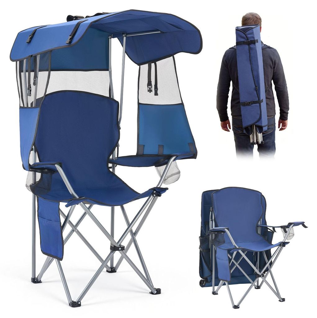 Silla de camping VEVOR, plegable, con capacidad de carga de Imagen del producto 