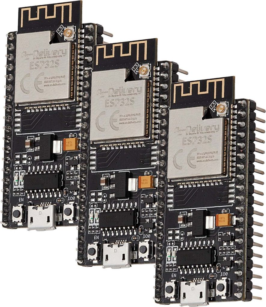 AZ-Delivery Mikrocontroller NodeMCU-ESP-32S-Kit, 3xNodeMCU-ESP-32S-Kit