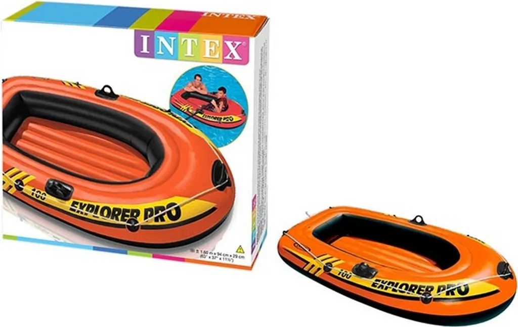 Bateau INTEX Explorer Pro 100 Robuste en Vinyle avec 3 Chambres à Air - 8