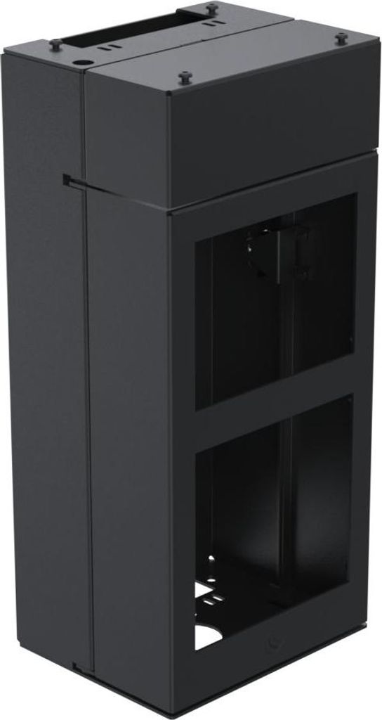 Ergonomic Solutions Kioskmodul mit Drucker und Scanner, 206 mm breit, Schwarz, SPK211-02