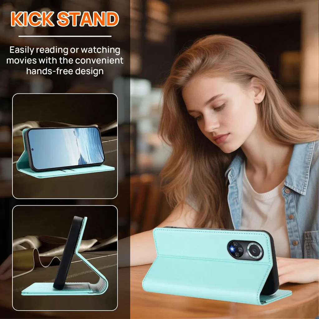 Cover Verde Menta Honor 50 Pro / Huawei Nova 9 Pro - Flip Case Chic - 3
