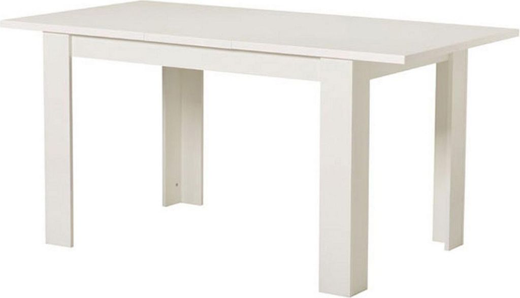 Dmora Esstisch Uscio 120x80x75 cm Weiß, 6 Plätze, Rechteckig