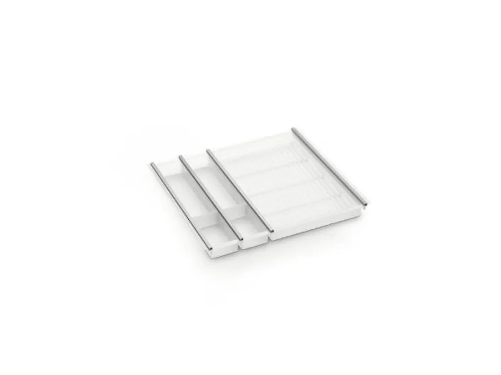 Ninka Cuisio 60 G Inserto Portaposate Professionale Bianco-Trasparente