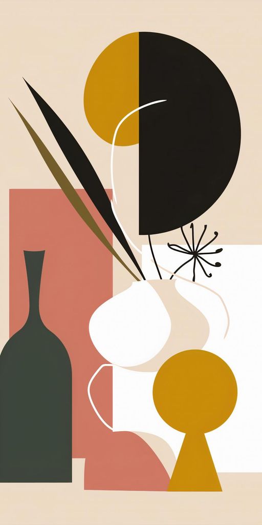 Plakat 50x100cm Abstrakte Stillleben