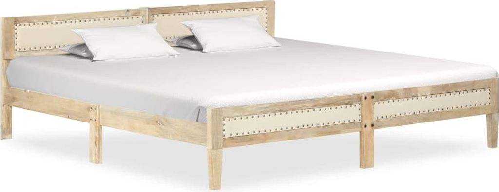 Massivholzbett Mango 200 cm von dkd-home-decor, 205 x 205 x 73 cm (L x B x H)