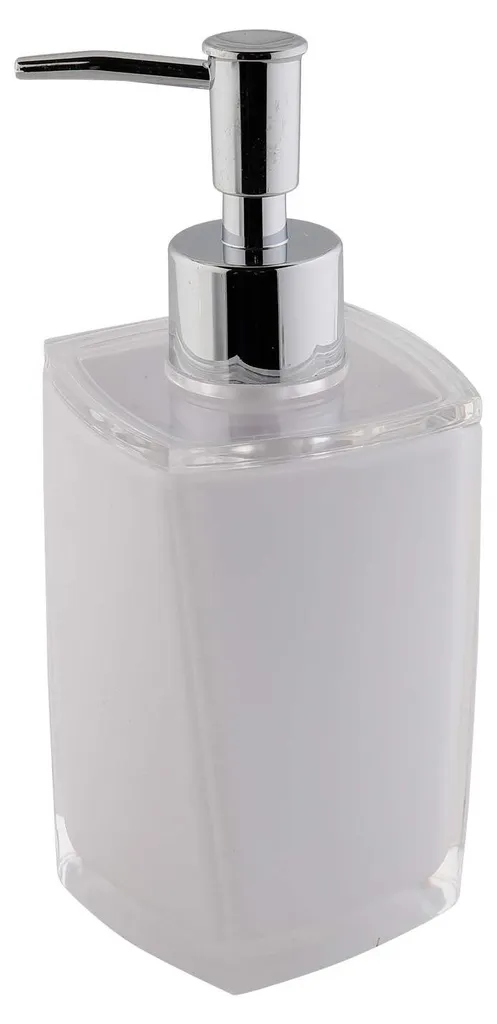 Distributeur de savon liquide à pompe blanc pour salle de bain