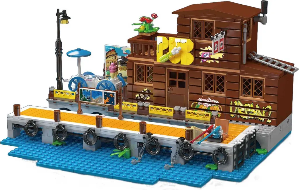 Mould King 10108 Dockside Tavern - Coffret de Construction Modulaire