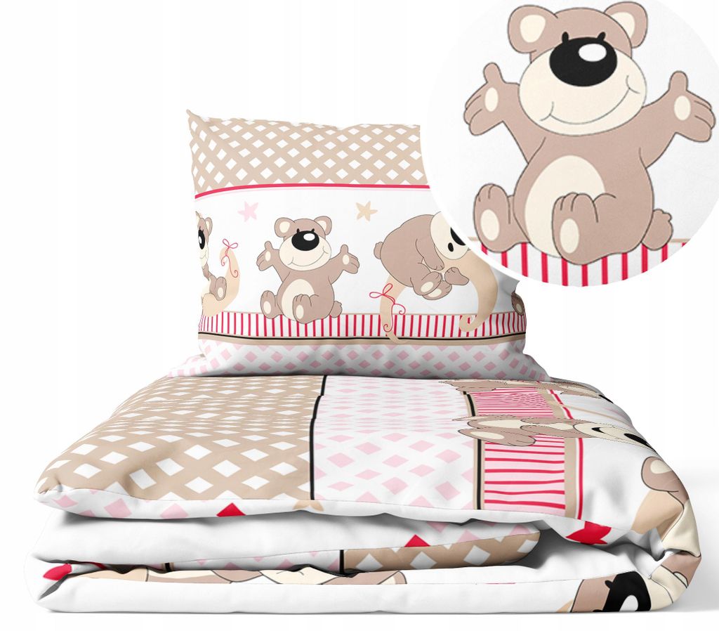 Kinderbettwäsche 100x135 Baumwolle Baby Bettwäsche Set 100x135 + 40x60 Kissenbezug Jungen & Mädchen Kleinkind Bettbezug