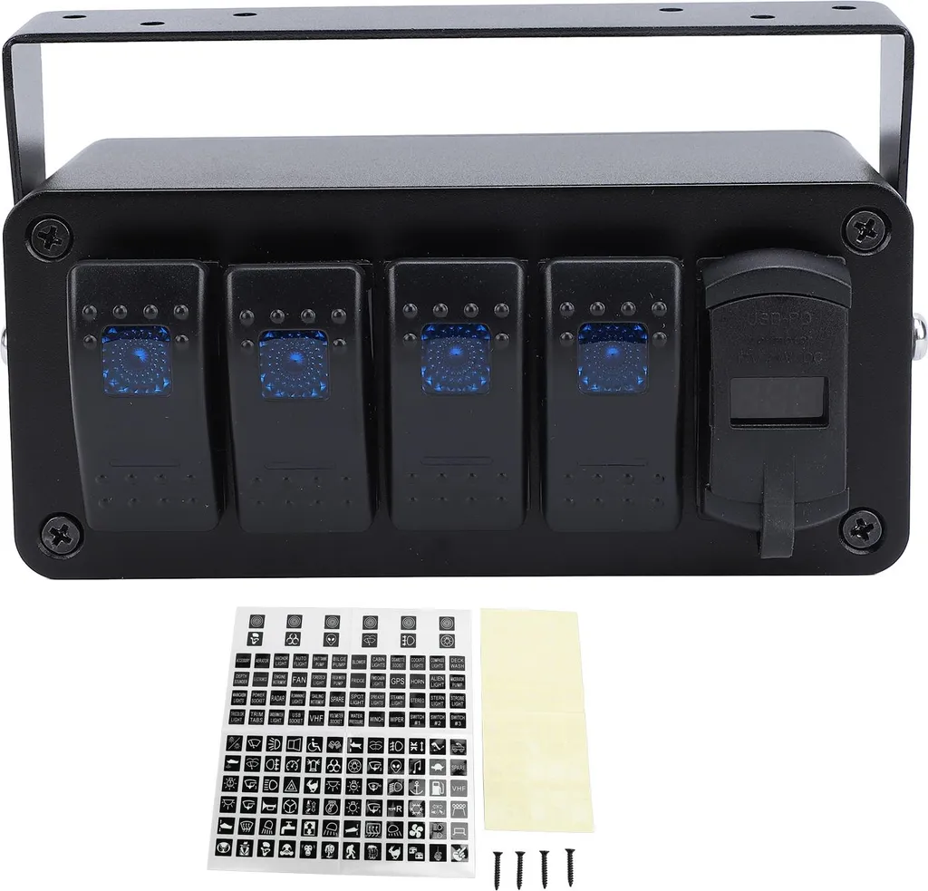 Console d'Interrupteurs Universelle pour Camping-Car et Camion avec USB-C