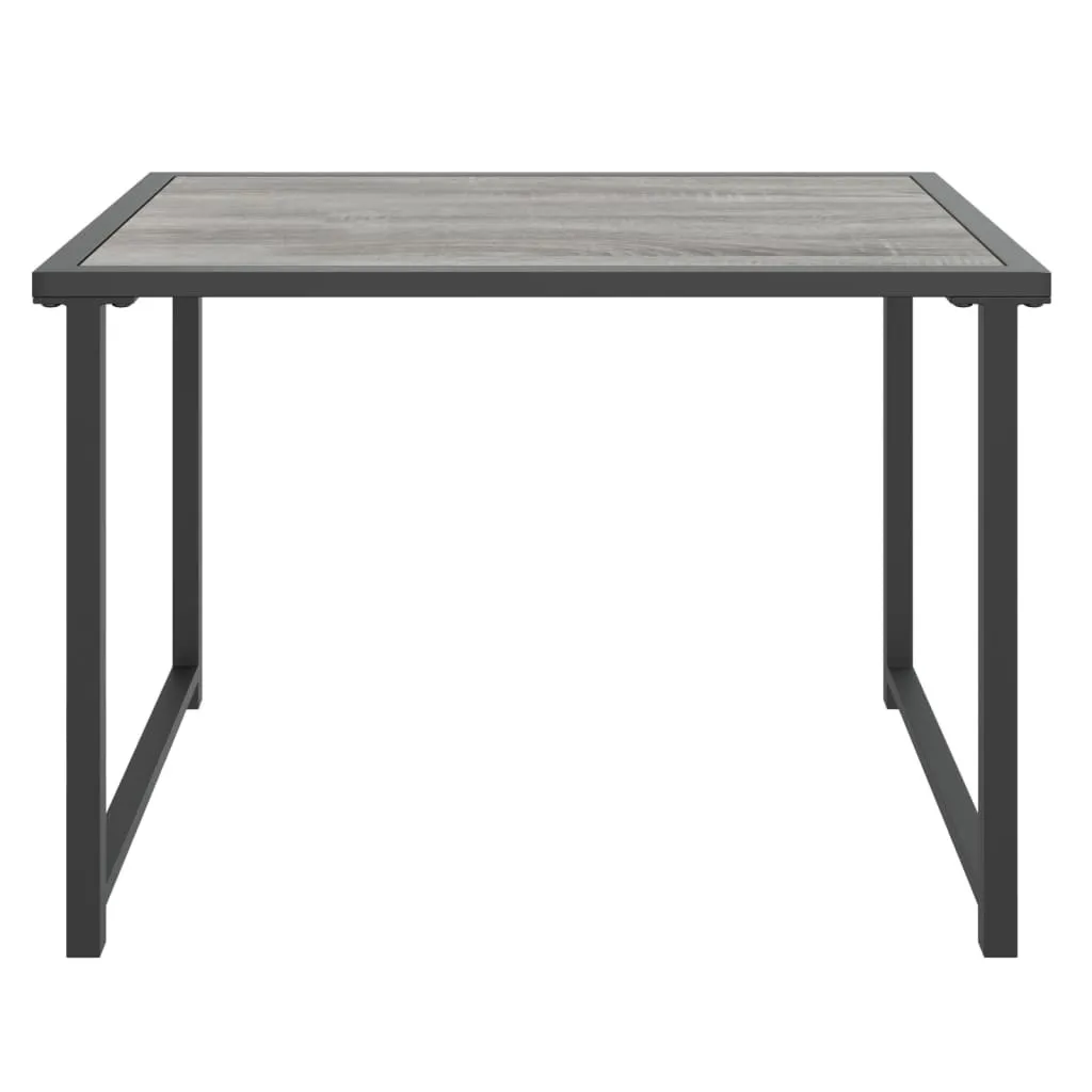 Table basse d'extérieur anthracite en métal 55 cm pour terrasse