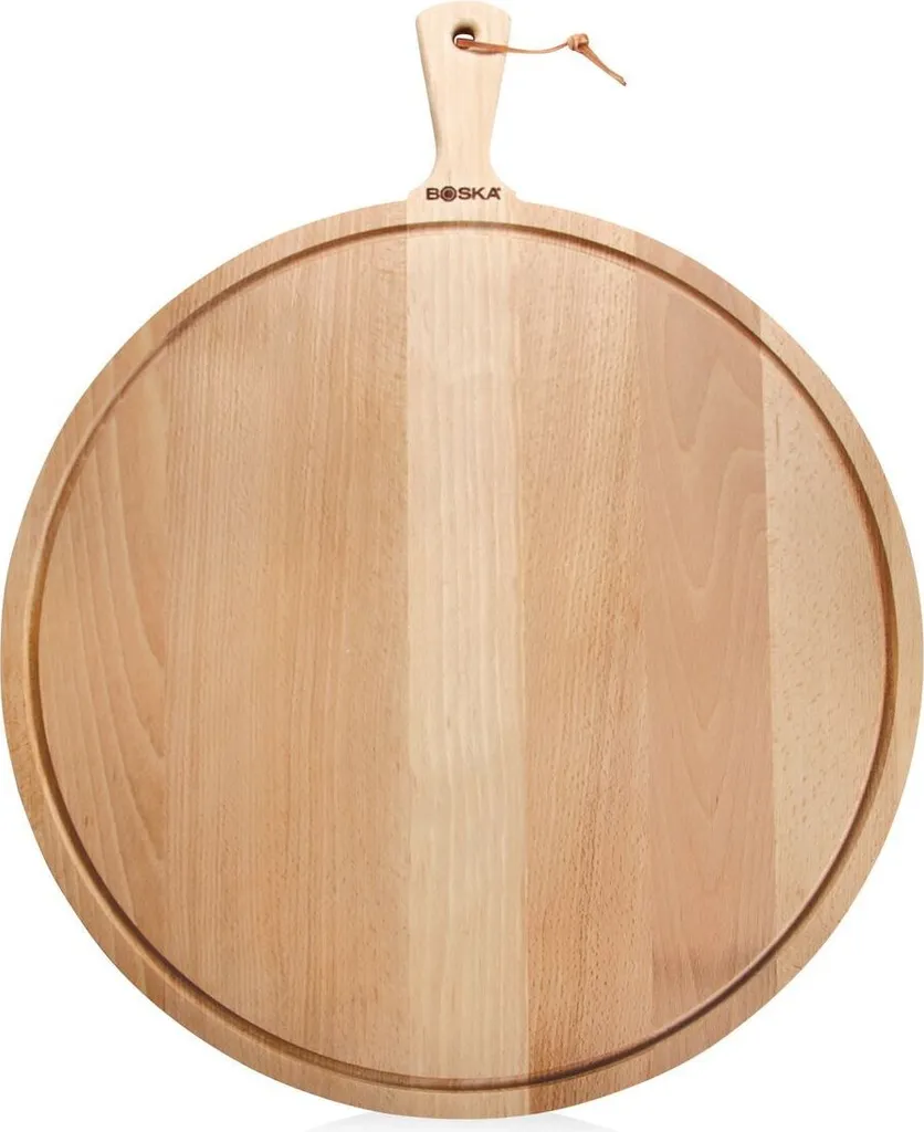 Boska Tavola da portata rotonda Amigo XXL / per preparare e servire snack / 50 cm / legno / marrone