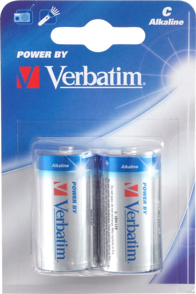 Verbatim Alkalické baterie C, Baterie na jedno použití, Obrázek produktu 