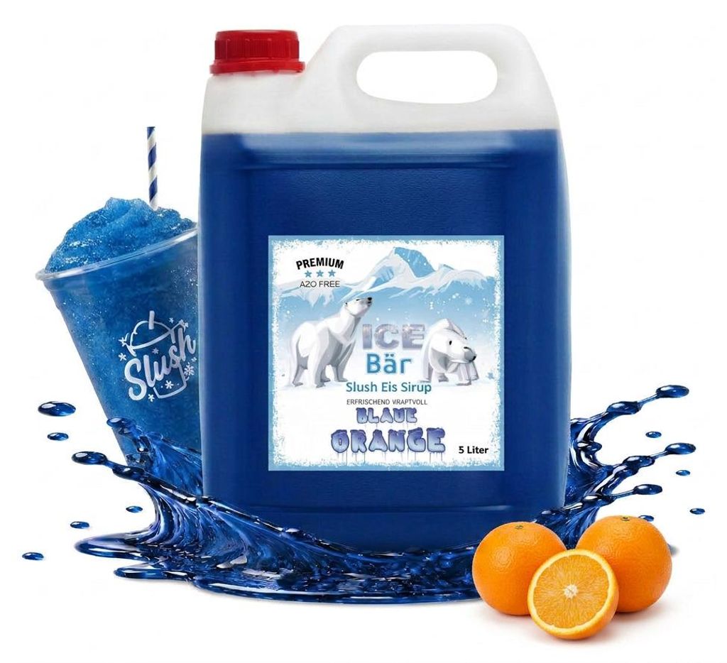 Ice Bär syrop Slush niebieska pomarańcza oceaniczny Zdjęcie produktu 