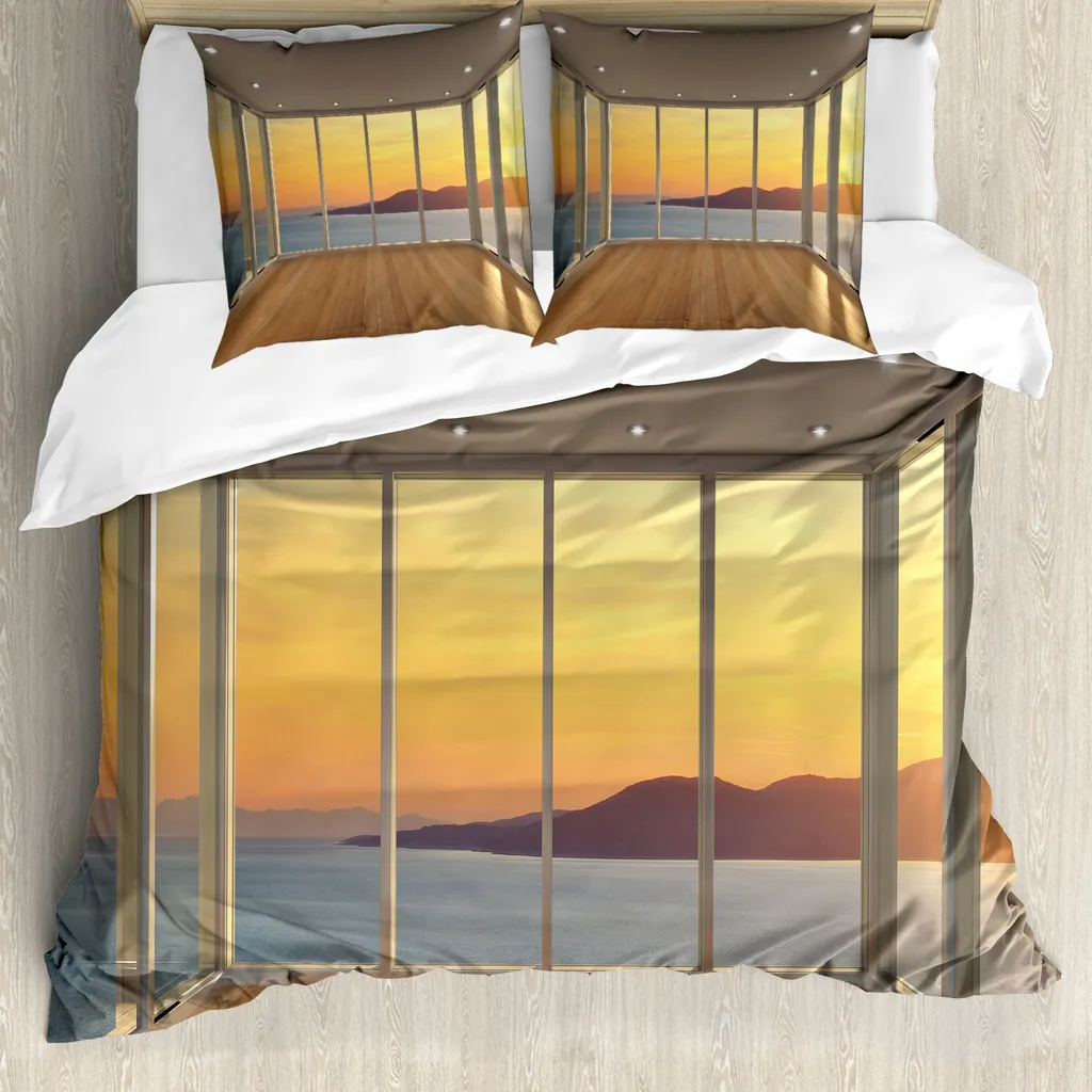 Set Letto Matrimoniale ABAKUHAUS Ocean View | Microfibra Morbida