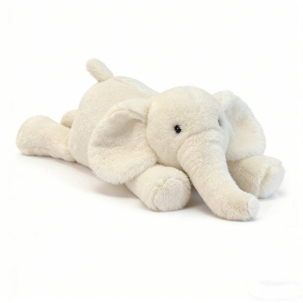 Minicee Plüschelefant 56 cm – Kawaii Kuscheltier & Längskissen Weiß