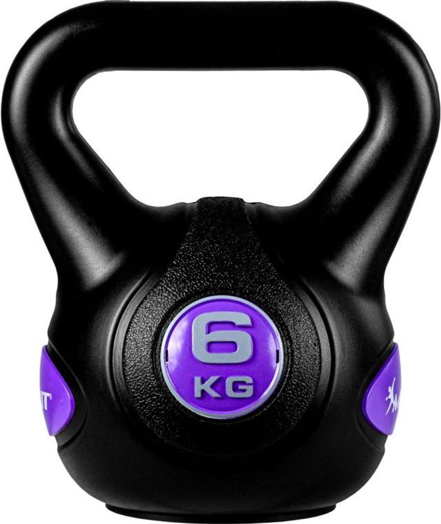 MOVIT Hantle Kettlebell - 6 kg, czarno-fioletowy Zdjęcie produktu 
