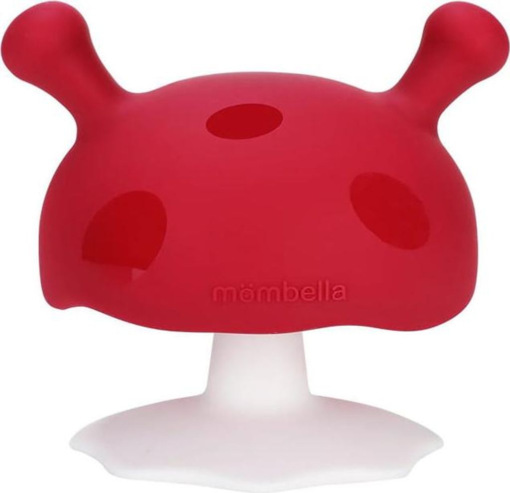 Mombella Beißring Kinder Beißring Mushroom Chimney Rot Produktbild 