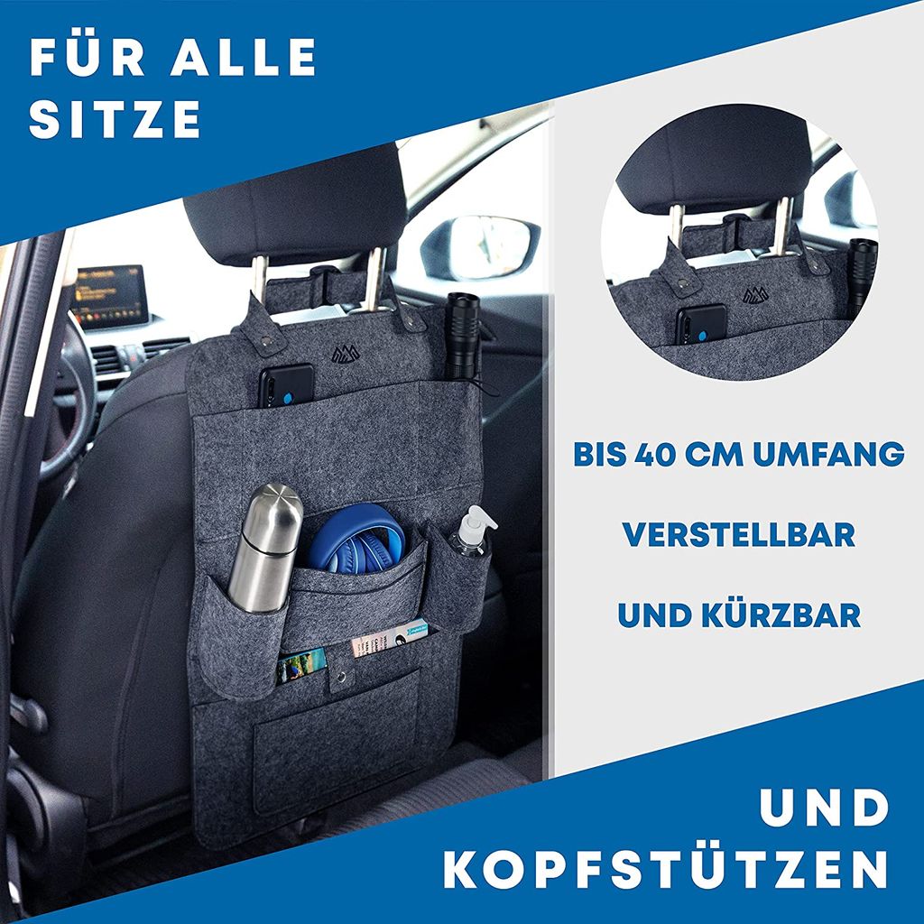 Auto-Kopfstützen-Rücksitz-Organizer, wasserdichte multifunktionale